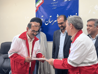 آیین تکریم و معارفه رئیس جمعیت هلال احمر شهرستان اقلید برگزار شد